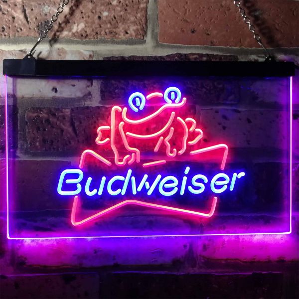 Budweiser Frog Neon-Like LED Sign